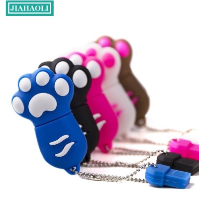 Jhl-up139 silicone cat claw U disk advertising gift preferred 8G 16G capacity can be customized LOGO..