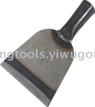 The tool putty tool putty paint spatula knife sharpener sharp iron shovel with long heavy wall cement shovel head.