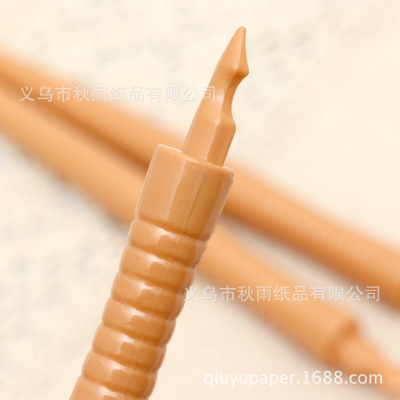 Scratch Painting Factory in Stock Supply Scraping Painting Scratch Painting Special Tools Plastic Pen Eco-friendly Wholesale Brown Scratch Painting Pen