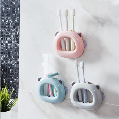 Suction Cup Toothbrush Case Toothbrush Holder Wall-Mounted Toothbrush Holder Bathroom Wall-Mounted Storage Rack