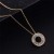 Hot-Selling New Arrival Ring Zircon-Laid Necklace Simple Gold Plated Copper Necklace