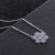 The New National Wind Flowers Zircon-Laid Necklace Gold Plated Platinum Copper Necklace