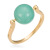 Hot-Selling New Arrival Turquoise Fine European and American Ladies Copper Ring 18K Rose Gold Plating Gold Platinum Ring