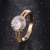 Stone Winter New Luxury Zircon qing lv shi Ring Bright Touching Gold Plated Copper Ring Manufacturers