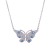 Hot Selling Winter New National Style Zircon Butterfly Necklace Gold-Plated Necklace Factory Direct Sales of Foreign Trade Goods