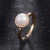 The New Pearl Inlaid Zirconium Copper Ring Wish Hot South Korea Women's Boutique Ornament