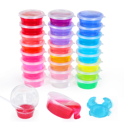 Crystal Mud Children's Slim Ultra-Light Clay Non-Toxic Space Snot Plasticene Sand Colored Clay Transparent Material Toy