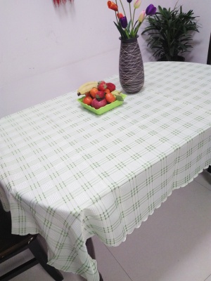 Prussian style simple jacquard table tablecloth all polyester three line tablecloth