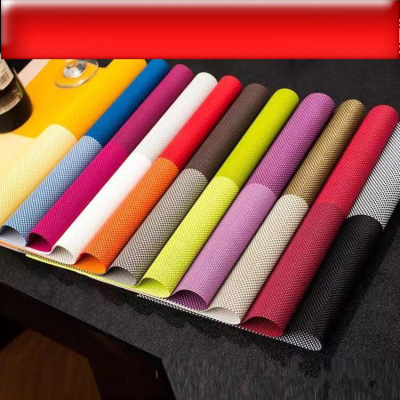 The manufacturer's direct sale of the tianzhige PVC dinner pad multi-color optional hotel mat, high-end restaurant mat.