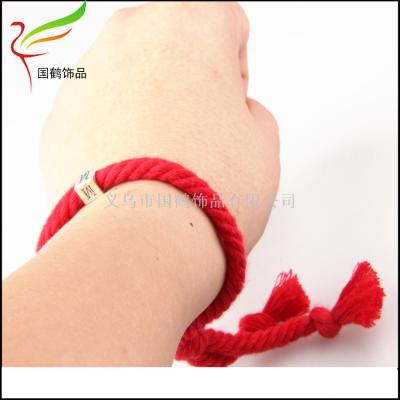 The letter hand braided hand chain lucky hand rope.