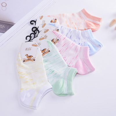 Summer 2018 new socks breathable lady sports leisure boat socks.