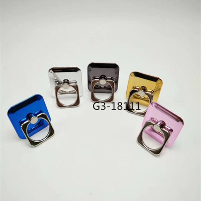 Square plated ring bracket apple huawei samsung universal mobile phone lazy person creative support.