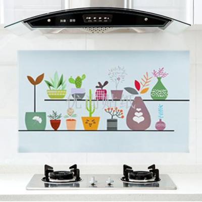 high temperature ceramic tile window glass cabinet kitchen counter, large self-adhesive wall sticker.