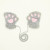 Bear paw kawaii parent-child gloves neck hair parent-child warm half finger gloves manufacturers wholesale