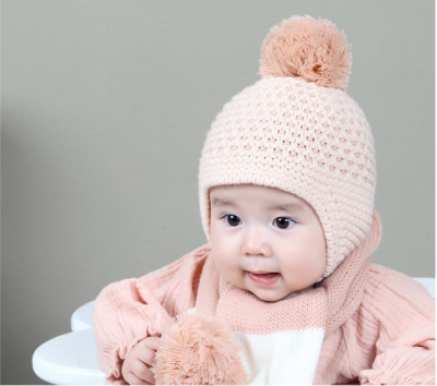 Korean Style Spring and Autumn New Baby Hat Baby Boy and Baby Girl Comfortable Warm Corn Woolen Cap Knitted Hat Wholesale