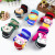 Winter children and girls small bag with rope cartoon gloves thickened warm and cold knitted mittens wholesale