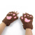 Winter Women's Warm Gloves Cute Cartoon Cat Paw Sharp Claw Hand-Shaped Brush Clothing Gloves Factory Wholesale