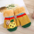 Children's woollen knitted gloves new style with fleece and thickening boys' and girls' winter warm mittens