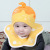 Baby hat children cute cartoon cotton comfortable smile kitten set thread hat male and female Baby hat batch