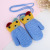 Children's woollen knitted gloves new style with fleece and thickening boys' and girls' winter warm mittens