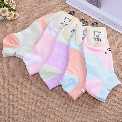 Lady lovely rabbit light boat socks low - waist socks land spread source.