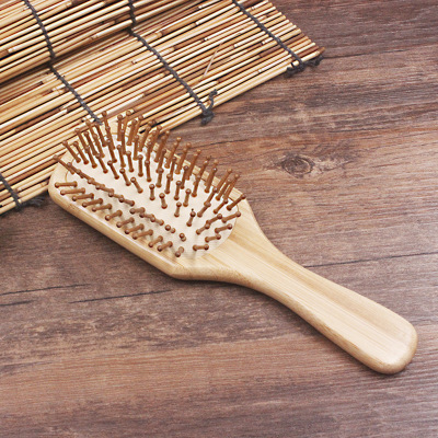 H73 health massage comb creative style hair comb, bamboo comb and comb, foreign trade cargo air bag comb support 