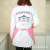 Korean Style Women's Canvas plus PVC Double-Layer Apron with Lace Pocket Household Apron Custom Logo Factory Wholesale