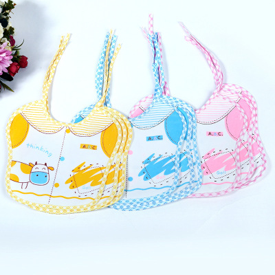  Korean Version New Anti-Dirty Children's Saliva Towel Cartoon Unique Bib Bib Baby Products Wholesale Manufacturer