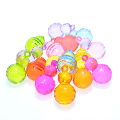 Children's Acrylic Colorful Crystal-like Transparent Gourd Beaded Toy Treasure Hunting Adventure Game Treasure Props