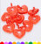 Girl's Transparent Hanging Hole Peach Heart Children's Colorful Imitation Crystal Gem Treasure Pendant Children Play House Props