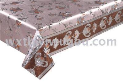 The popular PVC embossed printing tablecloth is a waterproof and heat-proof rectangular tablecloth.