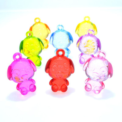 The Children acrylic transparent cartoon dog Children imitation crystal toy gem video game amusement push grasp the machine reward