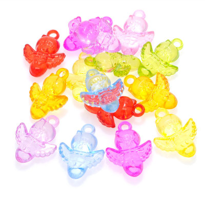 Transparent Crystal-like Animal Angel Pendant Acrylic Beads Children's Toy Gem Kids Game Treasure Props