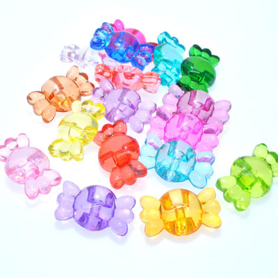Acrylic Beads Candy DIY Handmade Beaded Children's Educational Toys Toddler Gem Children Handmade Material Package