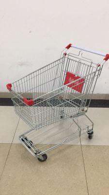 125L supermarket shopping cart supermarket shopping cart double layer shopping cart.