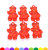Children's Colorful Transparent Cartoon Acrylic Beads Little Girl Pendant DIY Beaded Toy Handcraft Material Accessories