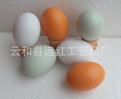 Factory price wooden imitation egg trick goo white and green duck eggs painted eggs children play every family toys