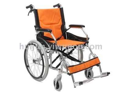 In the high-grade stainless steel folding portable wheelchair elderly wheelchair took the Disabled Scooter with brake