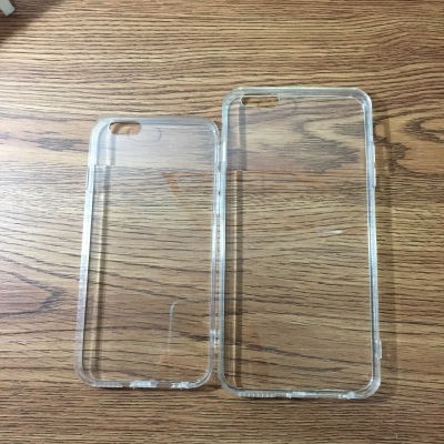 IPhone6plus phone shell transparent acrylic two - generation apple 7 strap hole protector.