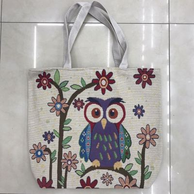Popular Owl Embroidered Canvas Bag Shoulder Bag