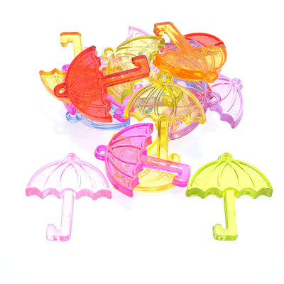 The Children transparent acrylic beads umbrella modeling pendant boys and girls DIY beads every house diamond gem toys