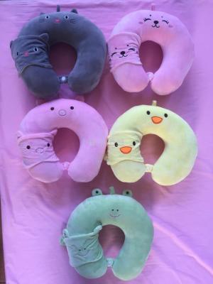 Cuddly toy wholesale cartoon cute animal eye mask U pillow neck pillow neck pillow, sleep pillow travel suit.