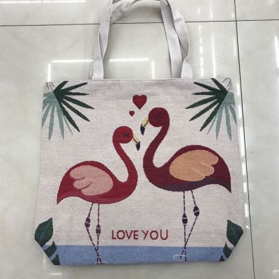 Popular Flamingo Pattern Canvas Bag Shoulder Bag