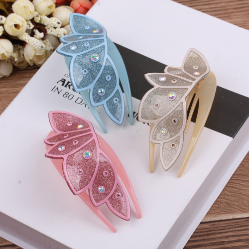 Rhinestone Hair Accessories Duckbill Clip Updo Hair Claw Large Hair Clip Acrylic 10 Yuan Store Boutique Yiwu Accessories