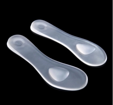 The product PU gel double color seven-point cushion breathable and cushioned the foot arch insole.