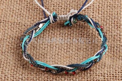 Fashion woven wire alloy insert bracelet.