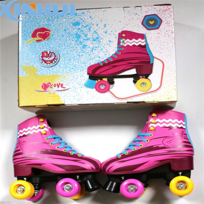 New hot sale fashion kids women quad roller skates pink soy luna roller skate