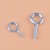 A variety of specification of blue - zinc lamp hook and eye - plated copper cup hook right Angle hook.