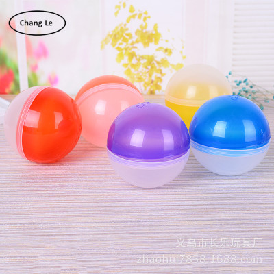 Sell 10cm round plastic eggshell diy color twisted shell candy toys environmental protection PP eggshell wholesale