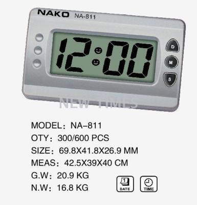 The factory sells NAKO na-811 electronic clock mini electronic clock small alarm clock.